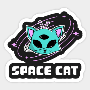 Space cat Sticker